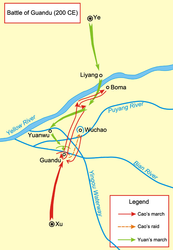 Battaglia di Guandu (200 d.C.) da Wikipedia: battle of Guandu