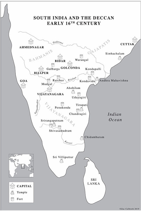 Il Sud dell'India e il Deccan all'inizio del XVI secolo