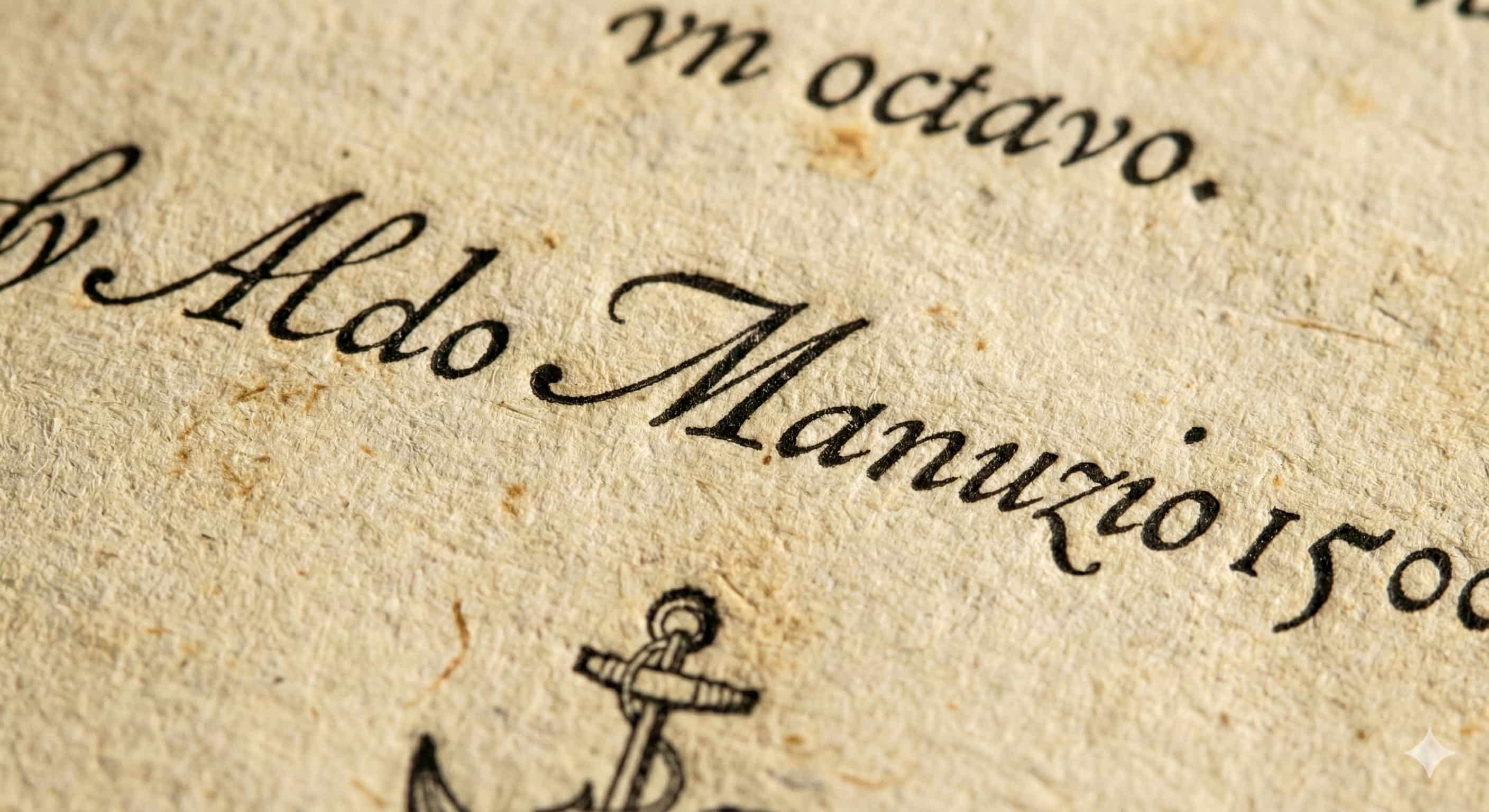 Immagine di copertina per l'articolo Aldo Manuzio e il Carattere Aldino: la Storia del Corsivo