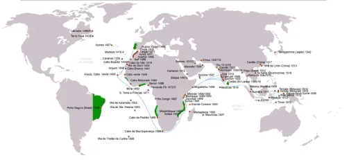 Copertina: Colonialismo portoghese: storia, impero e mappe