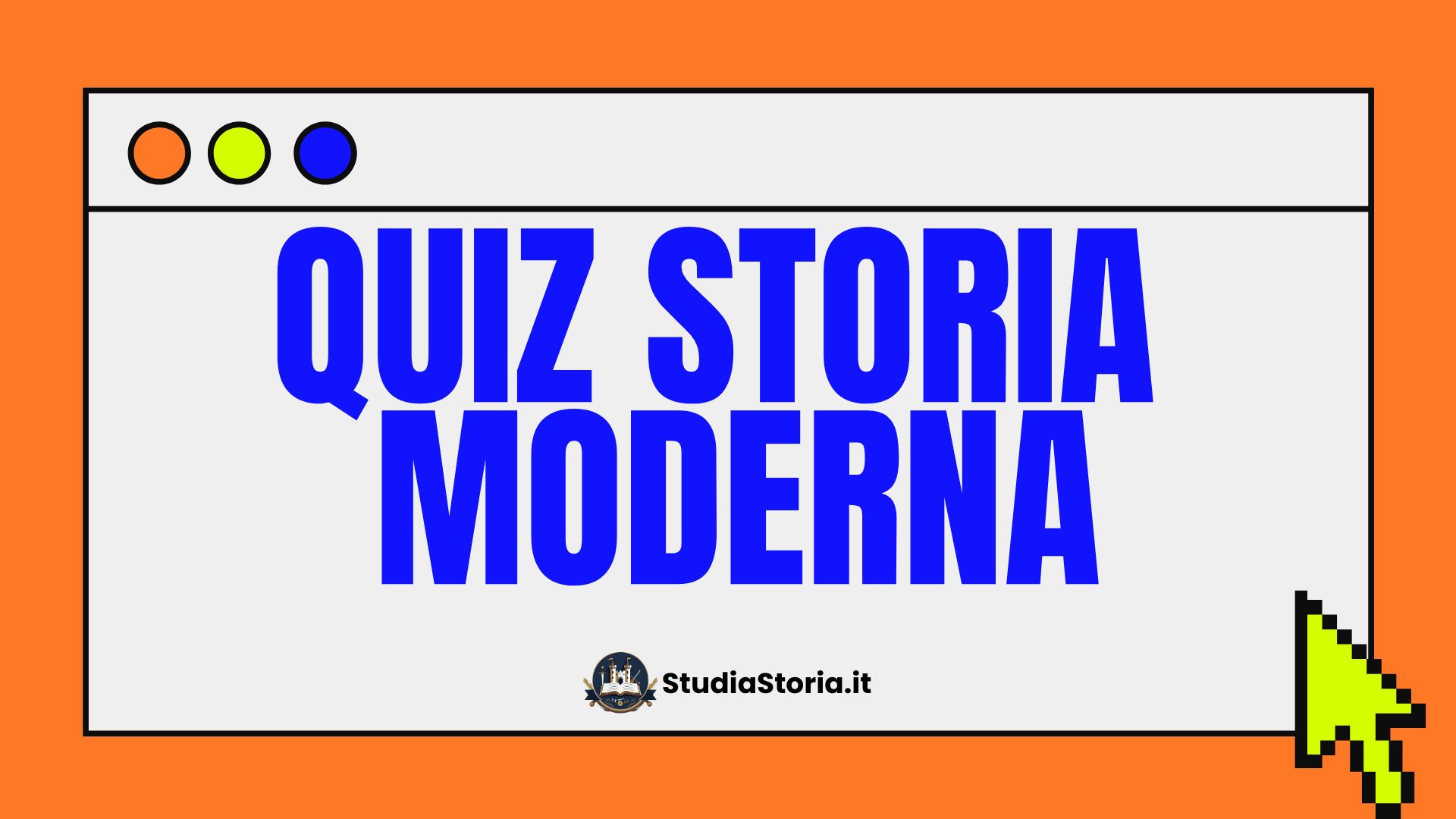 Copertina Quiz di Storia Moderna con domande e risposte