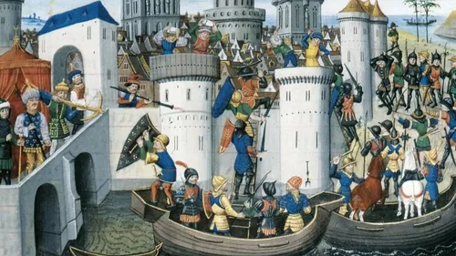 Copertina: Riassunto Quarta Crociata (1202-1204): Saccheggio di Costantinopoli