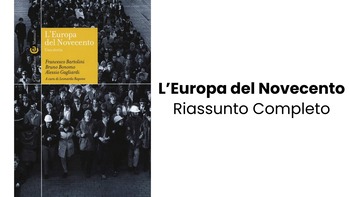 Immagine di copertina per l'articolo L’Europa del Novecento, una storia: Riassunto Completo PDF