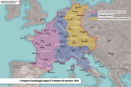 Immagine di copertina per l'articolo La fine dell'Impero Carolingio: riassunto completo e date chiave