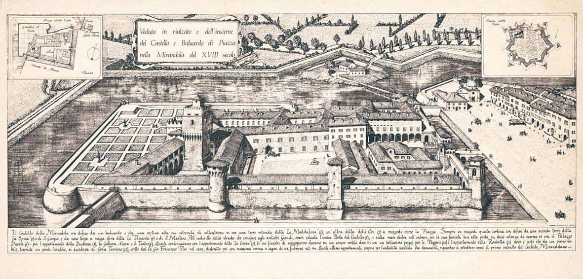 Il Castello dei Pico a Mirandola, luogo di nascita del filosofo Giovanni Pico.