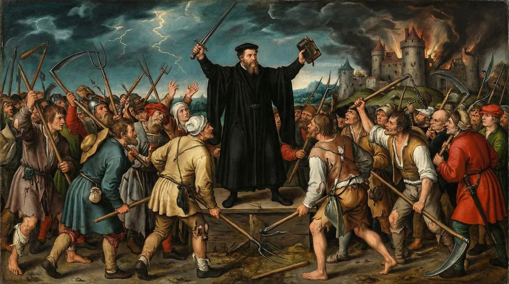 Copertina: La Guerra dei Contadini (1524-1525): Riassunto, i 12 Articoli e Thomas Müntzer