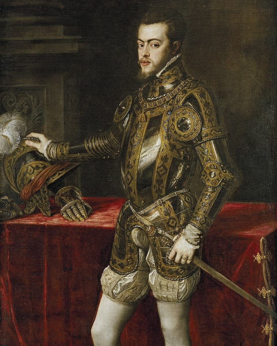 Ritratto di Filippo II di Spagna, il dominatore della politica europea