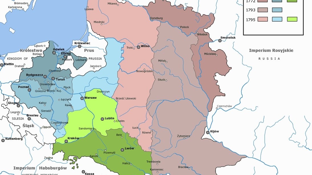 Immagine di copertina per l'articolo Le 3 Spartizioni della Polonia (1772-1795): Riassunto, Cause e Conseguenze