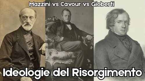 Copertina: Ideologie del Risorgimento: Mazzini vs Cavour (Riassunto)