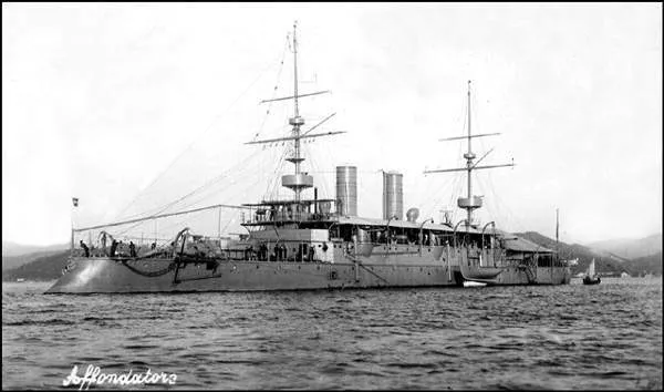 L'Affondatore nel 1904