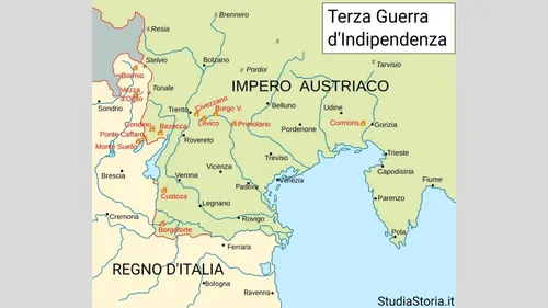 Copertina: Terza Guerra d'Indipendenza (1866): Riassunto, Mappa e Cause
