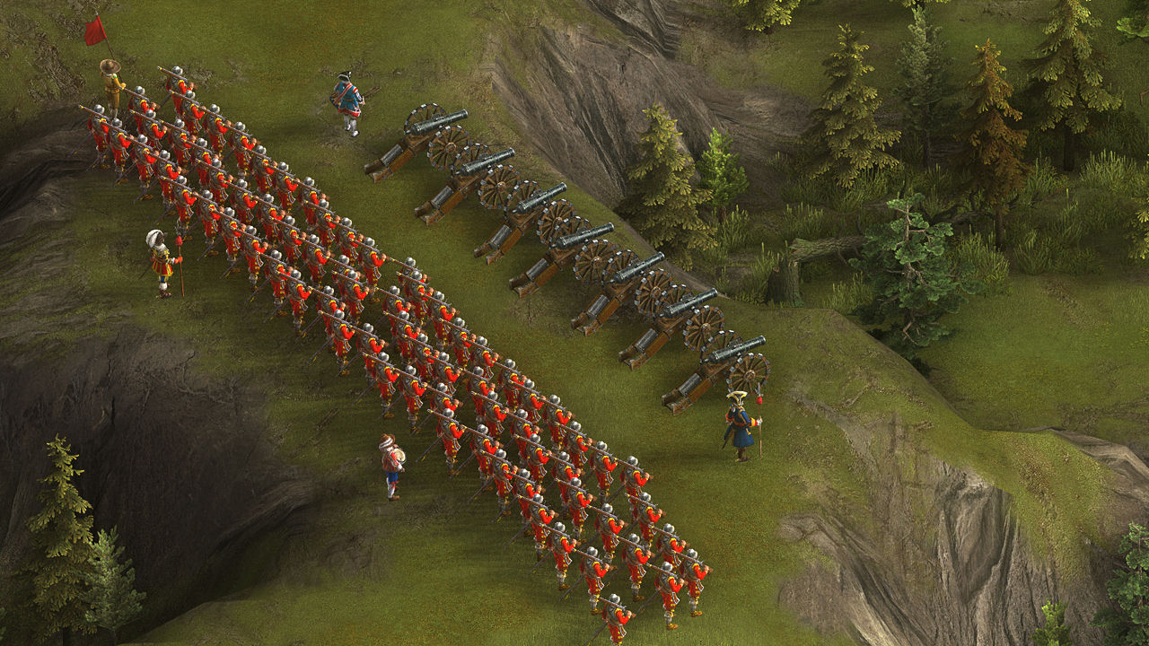 Moschettieri e Cannoni del XVII secolo, schermata catturata dal videogioco Cossacks 3