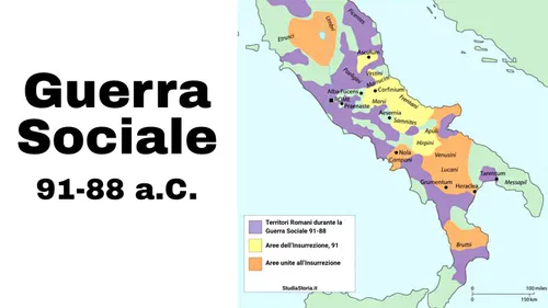 Copertina: Guerra Sociale a Roma (91-88 a.C.): Riassunto, Mappa, Conseguenze
