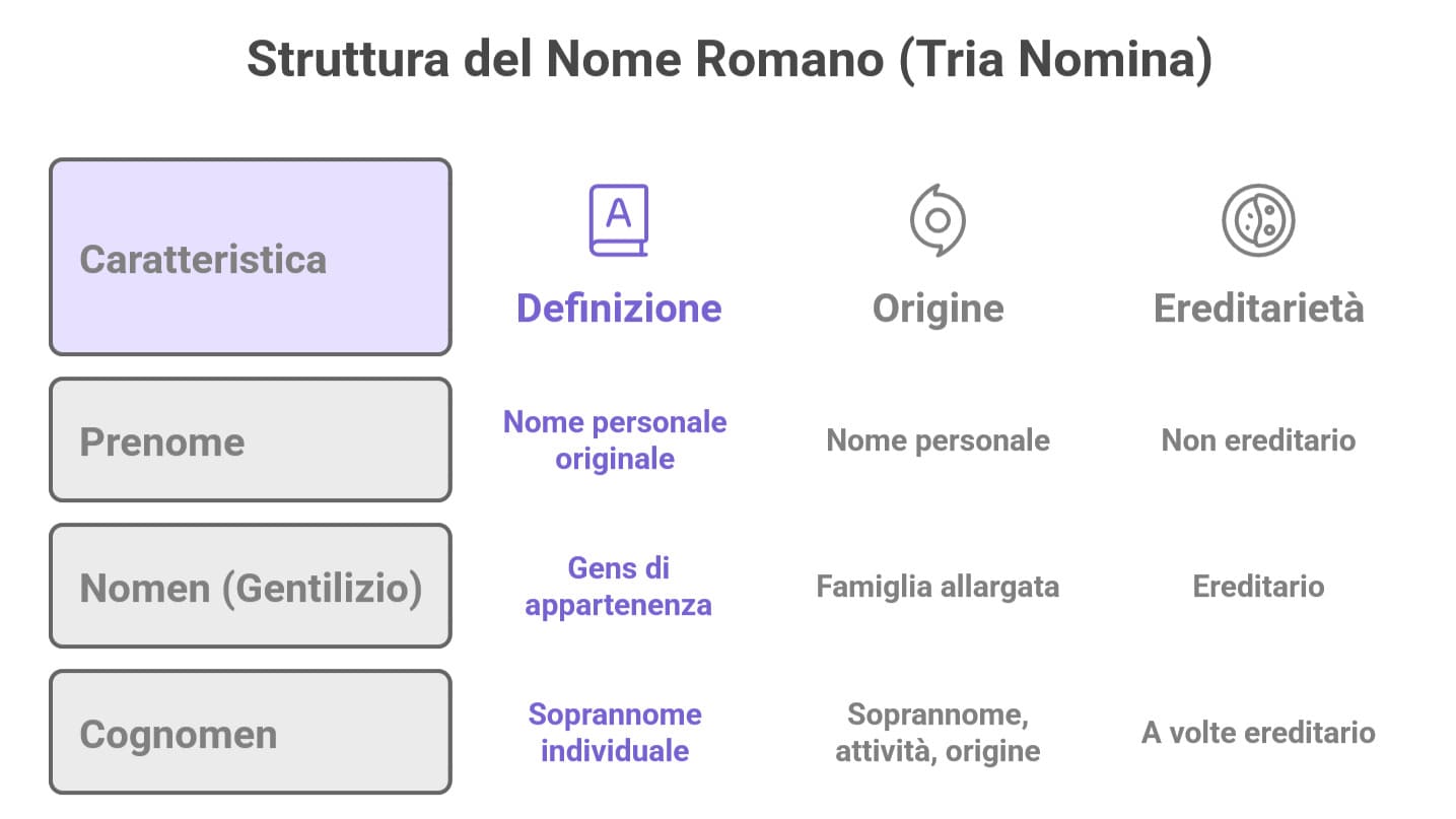 I Nomi nell'Antica Roma: Onomastica e Tria Nomina
